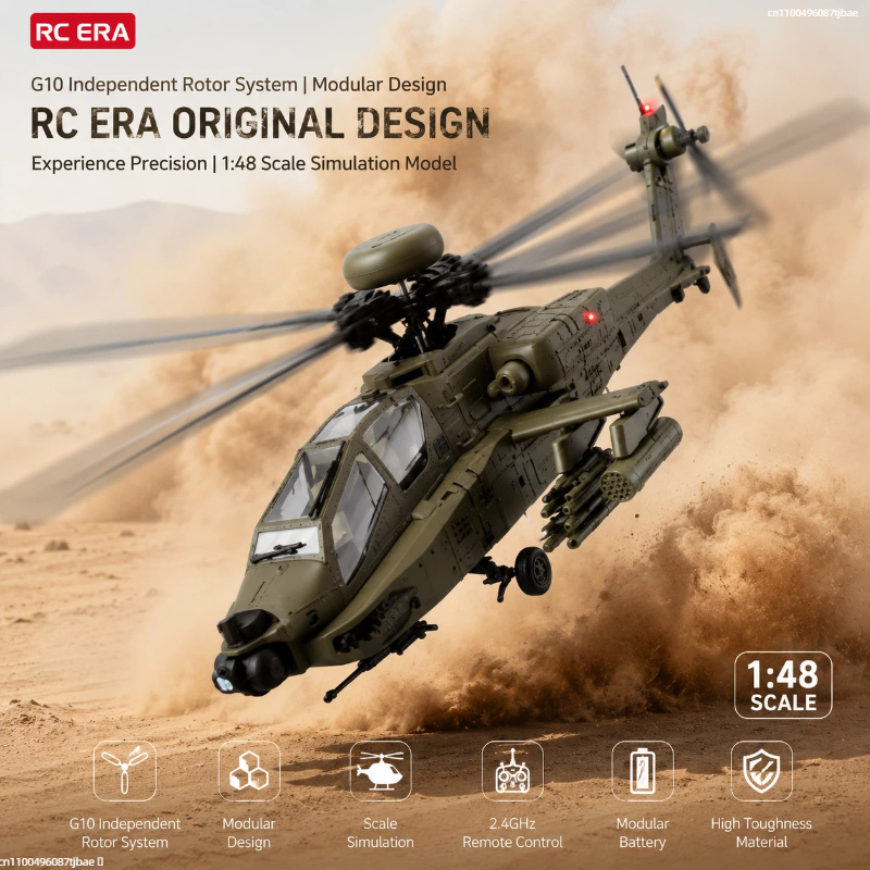 Rc Helicopter Single Rotor - RC Era AH‑64D Apache C170 6CH