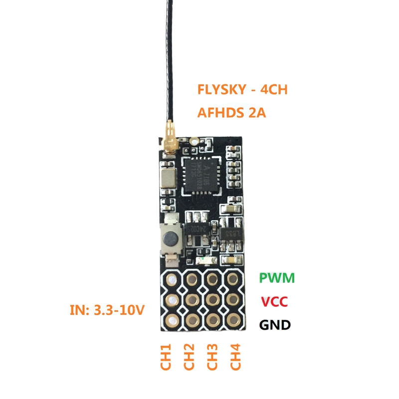 Flysky FS2A Mini Receiver 4CH  - огляд і ціна Rc Helicopter Mini