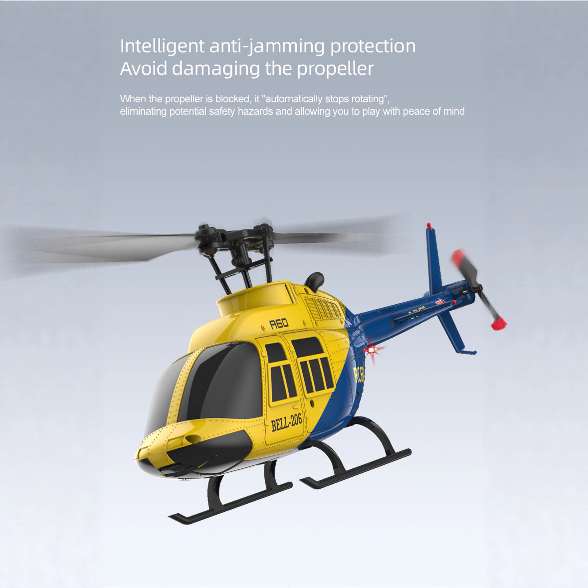 A60 1/42 Scale Bell 206 RC Hel - огляд і ціна Rc Helicopter Single Rotor