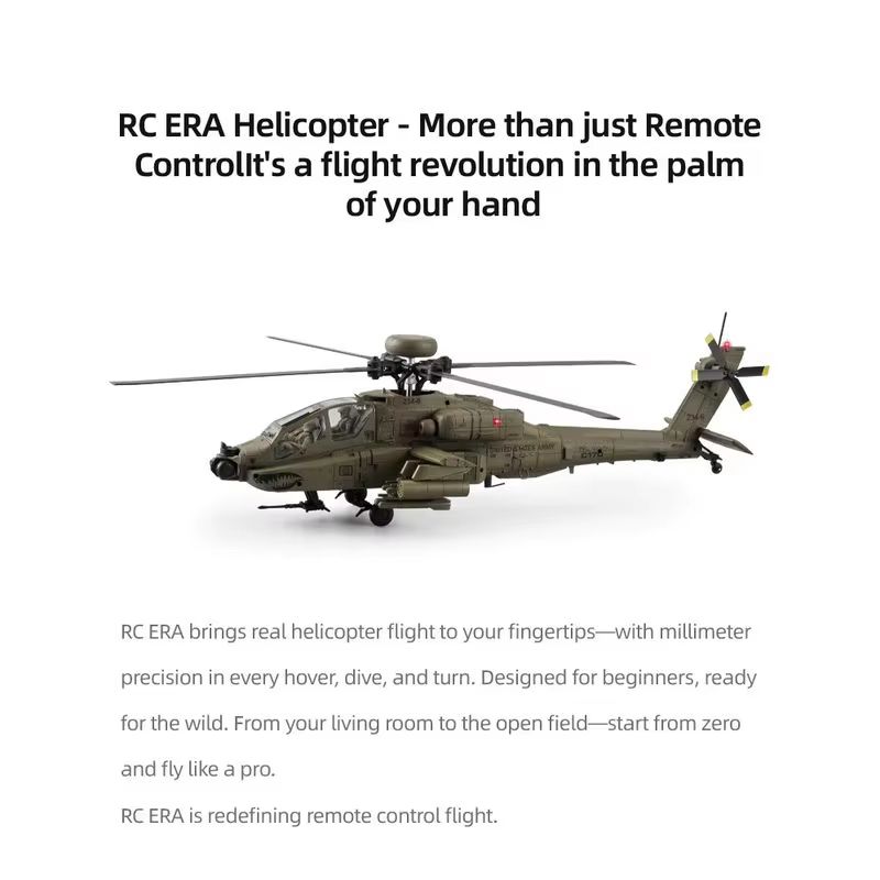 Rc Era Ah 64d Apache Helicopte - огляд і ціна Rc Helicopter Single Rotor
